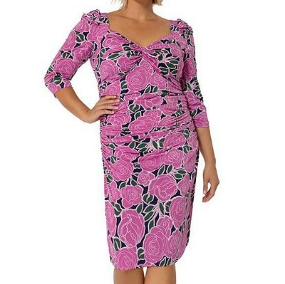 Leota Marielle Ruched Dress 3X BNWT